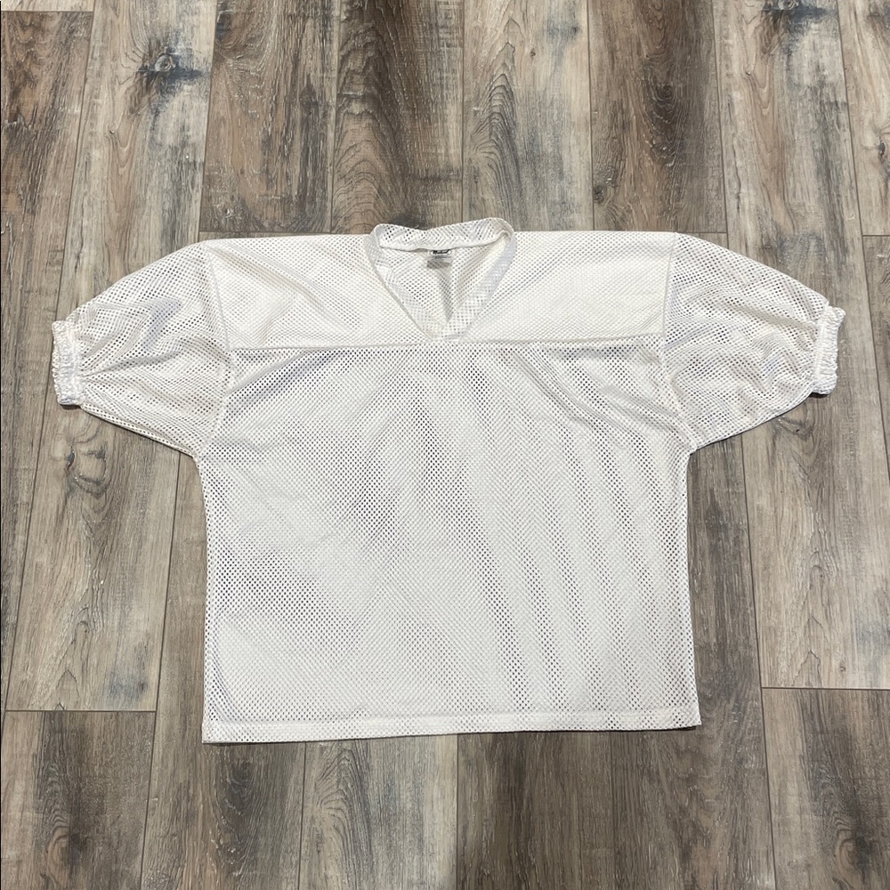 White Mesh Football Jersey